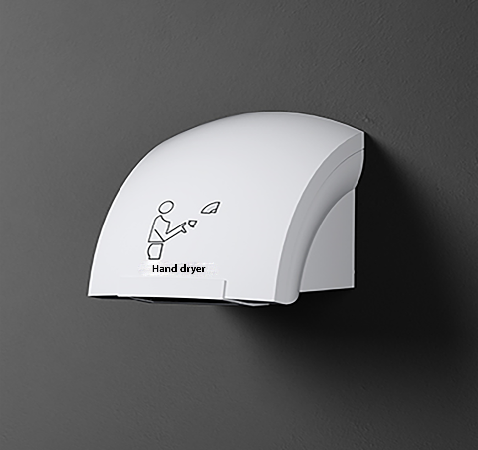AUTOMATIC SENSOR HAND DRYER 1800W _ IN 909HD